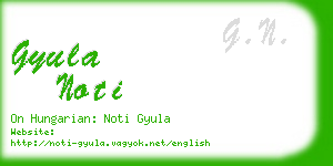 gyula noti business card